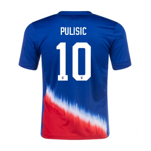 Fotballdrakt Herre Forente Stater Christian Pulisic #10 Bortedrakt Copa America 2024 Kortermet